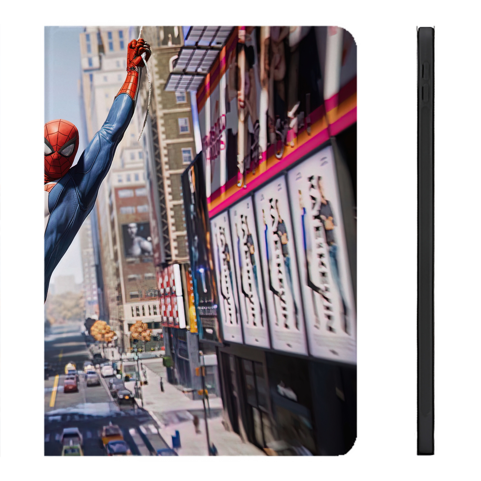 （画像用） Spider Man スパイダーマン IPadケース ペンホルダー付き ブックスタイルデザイン